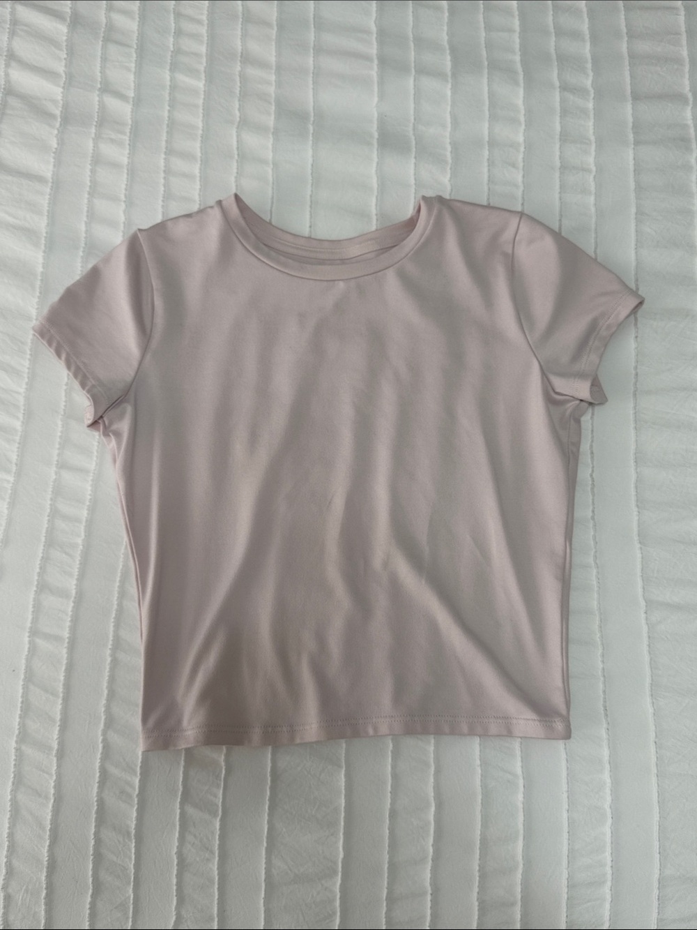Hollister Light Pink Baby Tee Small